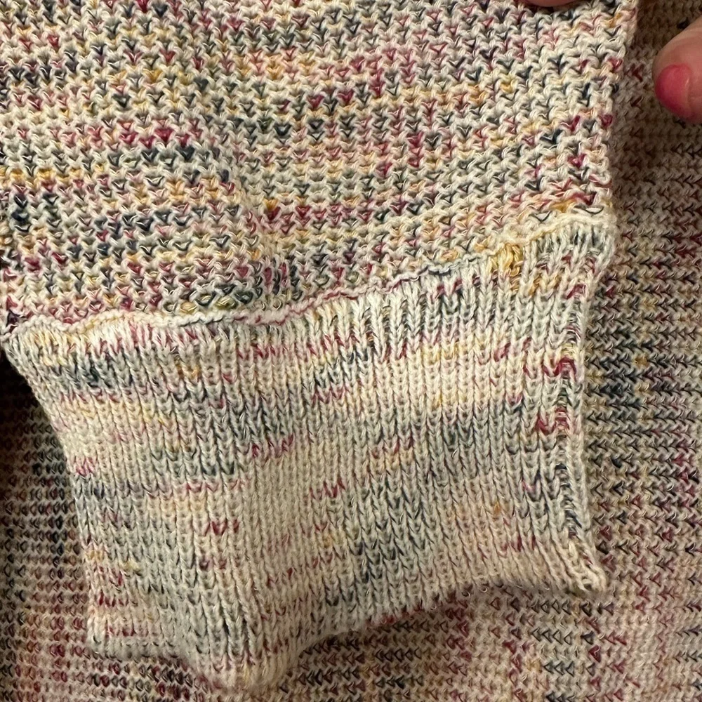 Avenue Space Dye Knit Sweater plus sz 18 20 Multi Color‎ 3/4 Sleeve Straight Hem